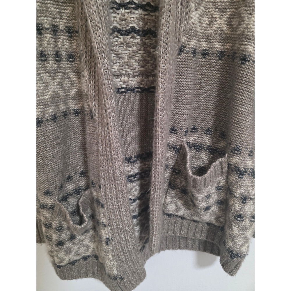 Abercrombie Fitch Women's Knit Fair Isle‎ Cardigan Sweater Shawl Collar Size S - Picture 2 of 5